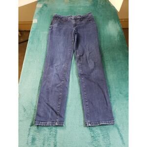 Talbots Jeans Sz 4 Petite Womens Blue Pants Stretch Mid Rise Heritage Ankle